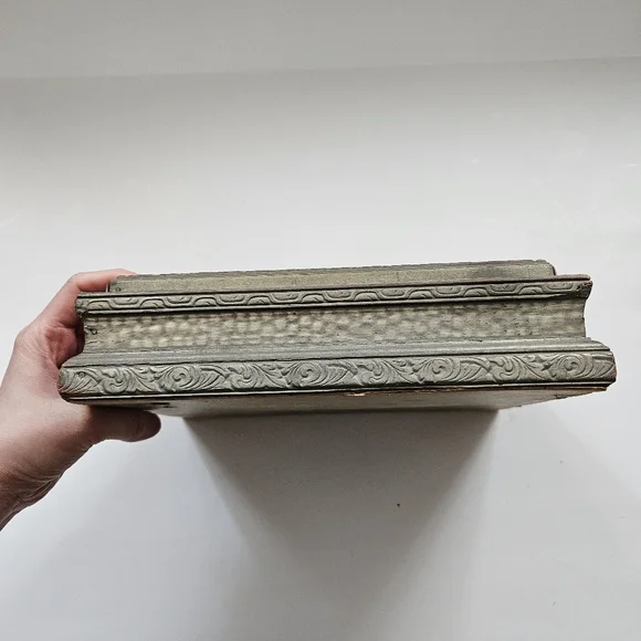 Vintage Jewelry Box Ornate Carved Wood Mirrored Vanity Keepsake Trinket - Picture 7 of 13